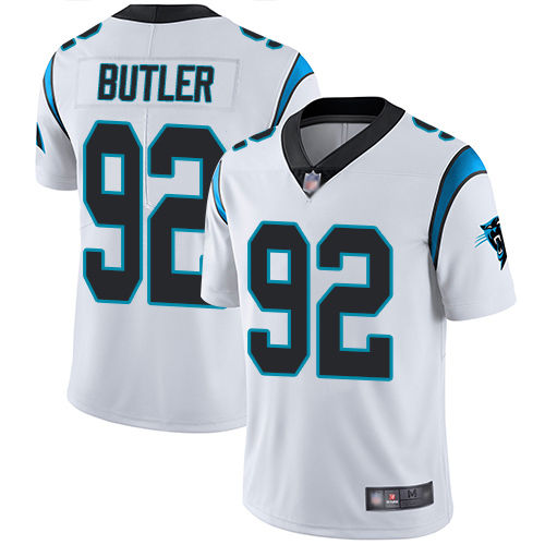 Carolina Panthers Limited White Youth Vernon Butler Road Jersey NFL Football #92 Vapor Untouchable->carolina panthers->NFL Jersey
